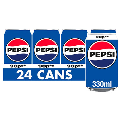 Pepsi Regular Cola 24 x 330ml Soft Drink
