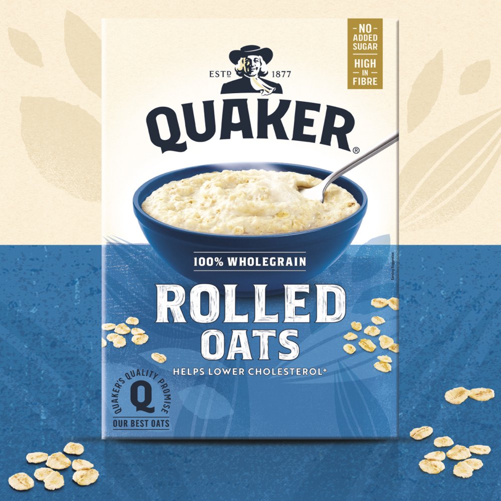 Quaker Rolled Porridge Oats 1kg - Cereal