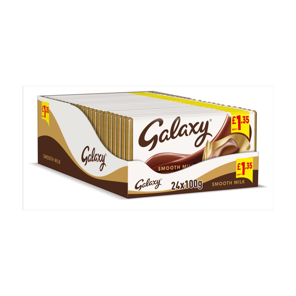 Galaxy Smooth Milk 24 x 110g - Chocolate Bars
