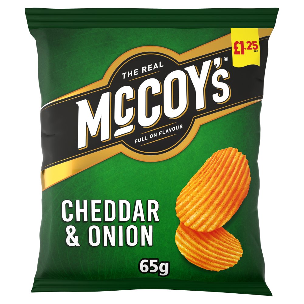 McCoy's Cheddar & Onion Crisps 20 x 65g