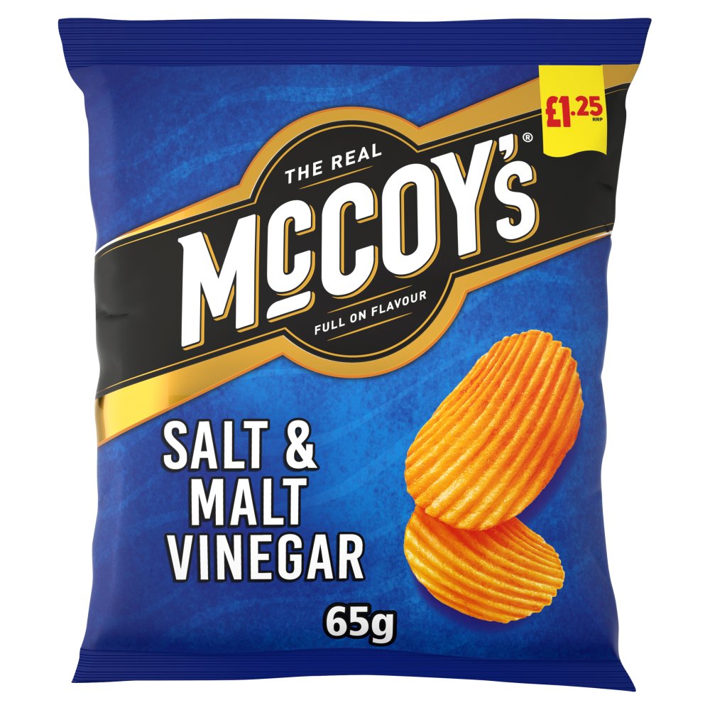 McCoy's Salt & Malt Vinegar Crisps 20 x 65g