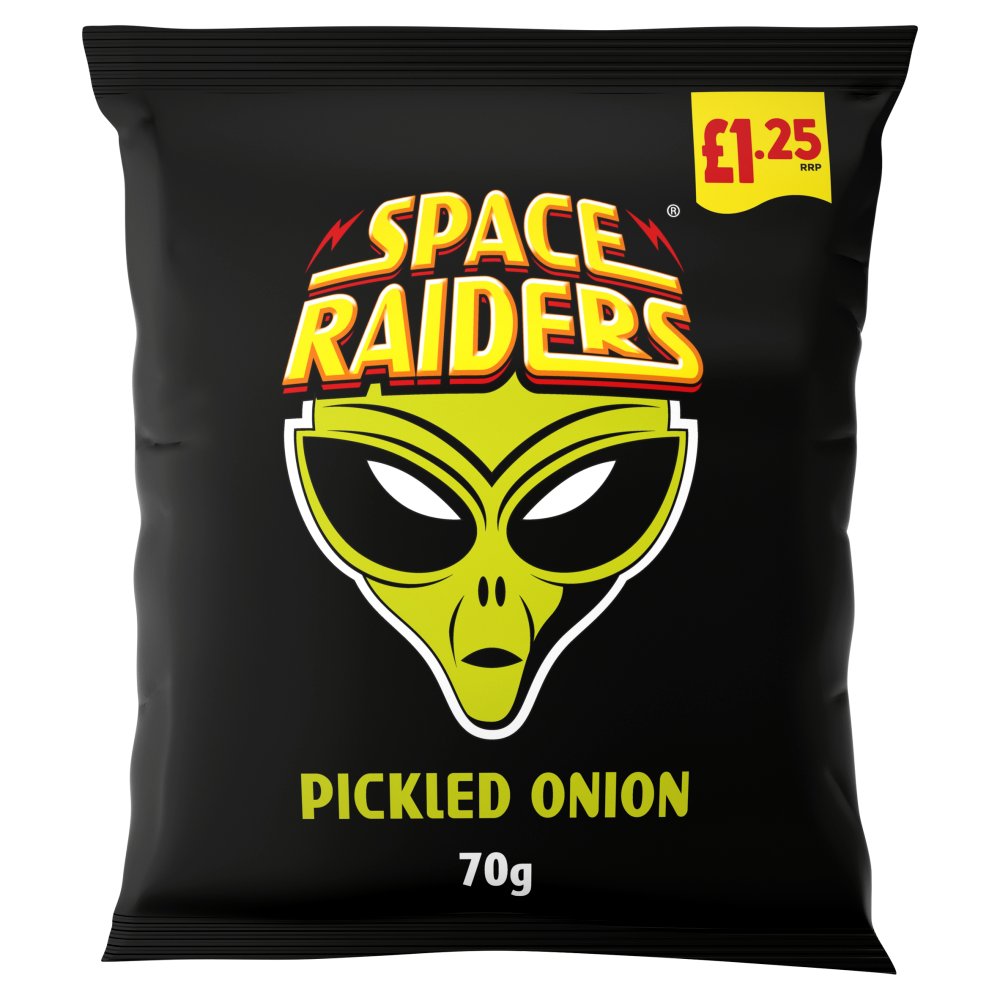 Space Raiders Pickled Onion 20 x 70g - Snacks Crisps