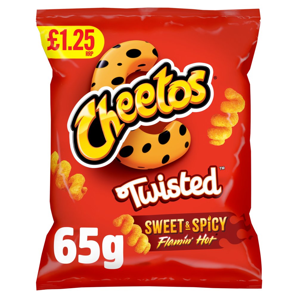 Cheetos Twisted Sweet & Spicy 18 x 65g - Snacks Crisps