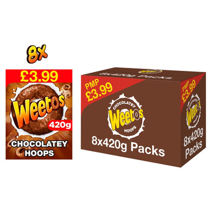 Weetos Chocolatey Hoops 8 x 420g