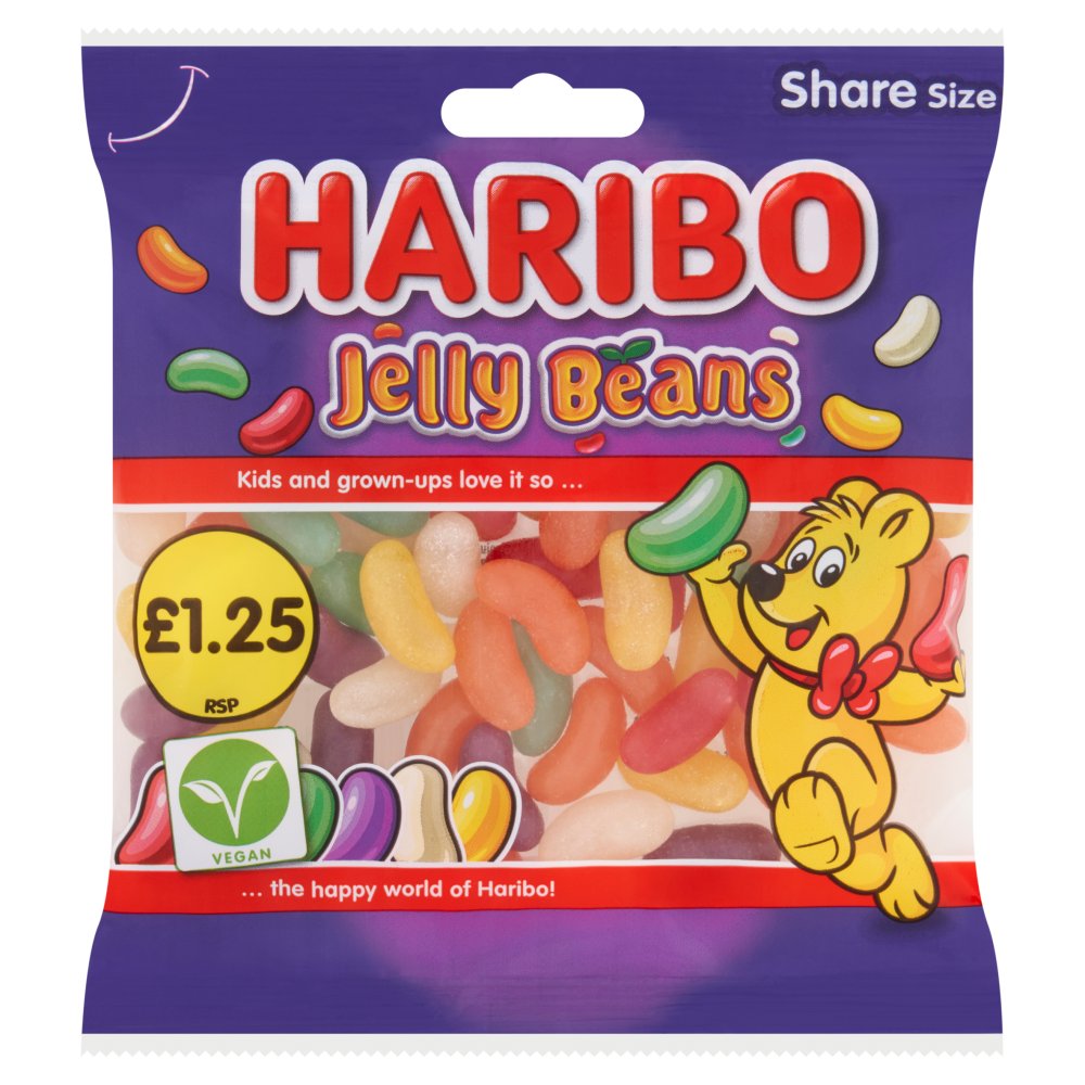 Haribo Jelly Beans 12 x 140g - Jelly Share Size