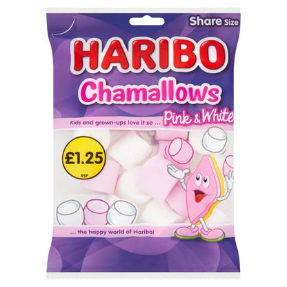 Haribo Chamallows Pink &amp; White 12 x 140g - Jelly Share Size