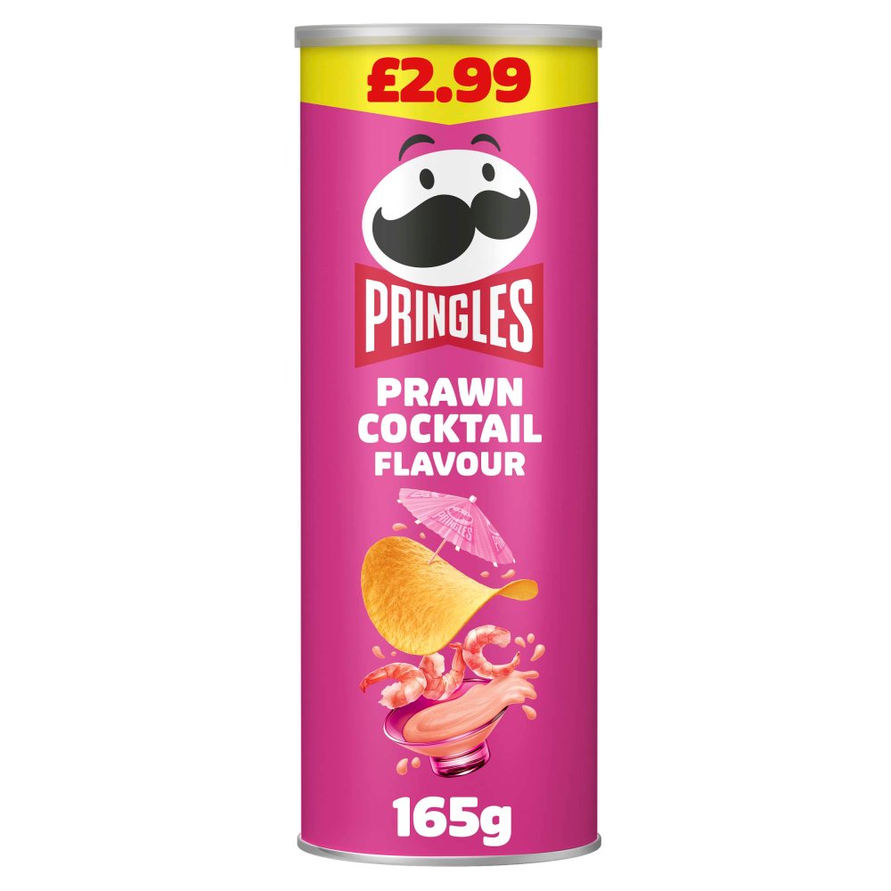 Pringles Prawn Cocktail Flavour 6 x 165g - Snacks Crisps