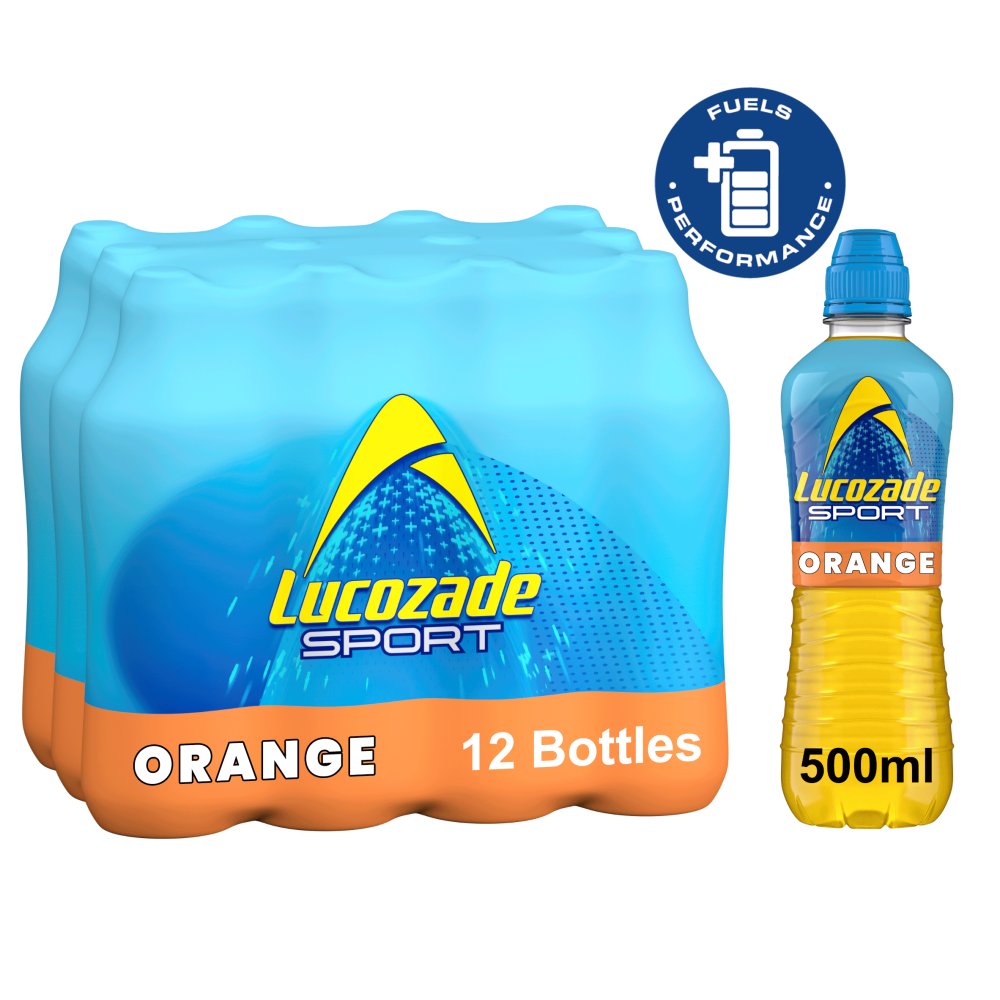 Lucozade Sport Drink Orange 12 x 500ml Energy Drink