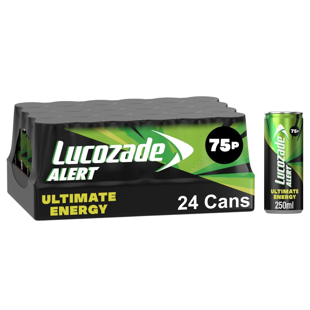 Lucozade Alert Ultimate 24 x 250ml Energy Drink