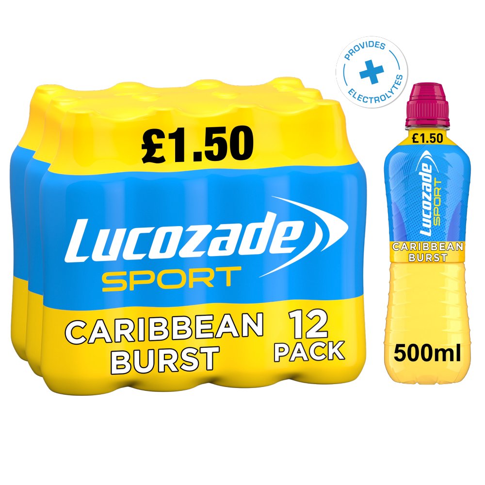 Lucozade Sport Caribbean Burst Energy Drink 12 x 500ml
