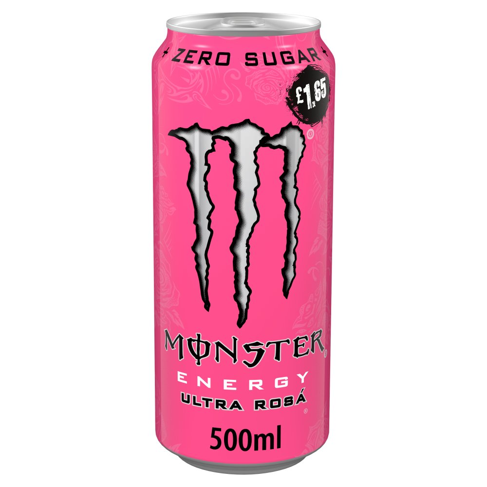 Monster Ultra Rosa Zero Sugar 12 x 500ml Energy Drink