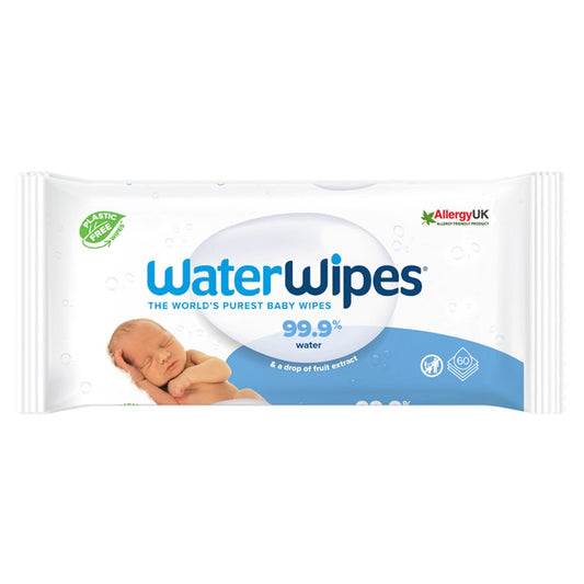 WaterWipes 6 × 60 Baby Wipes Pack