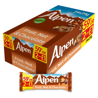 Alpen Fruit Nut &amp; Chocolate 24 x 29g - Cereal Bars