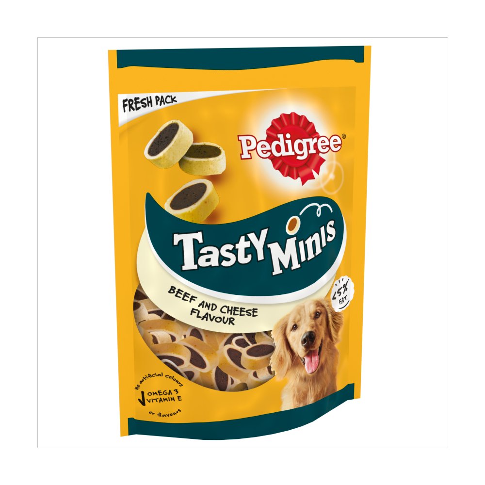 Pedigree Adult Tasty Minis Cheese & Beef 8 x 140g Dog Treats