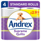 Andrex Supreme Quilts 24 Toilet Rolls - 6 x 4 Tissue Rolls Pack