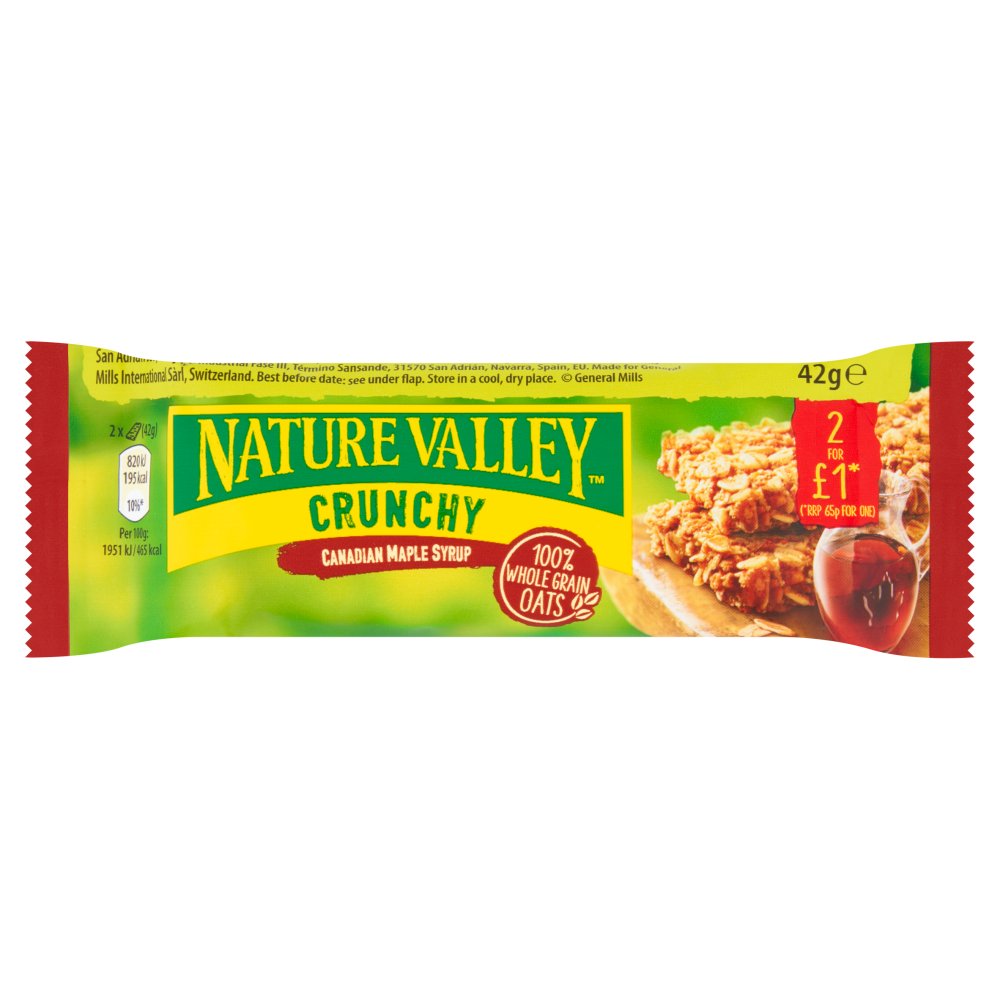 Nature Valley Crunchy Canadian Maple Syrup 18 × 42g - Cereal Bars