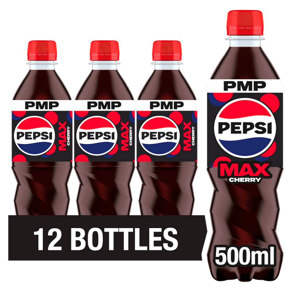 Pepsi Max Cherry Sugar Free 12 x 500ml
