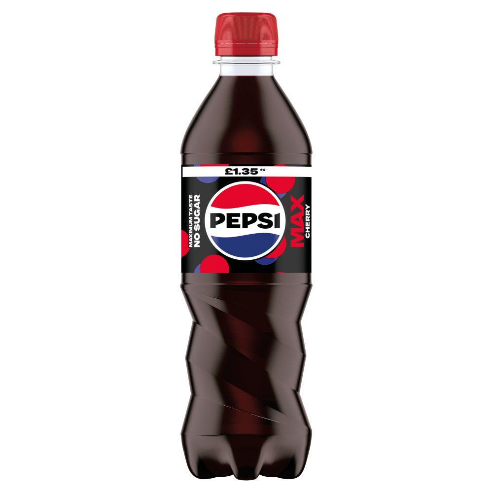 Pepsi Max Cherry 12 x 500ml -  No Sugar Cola
