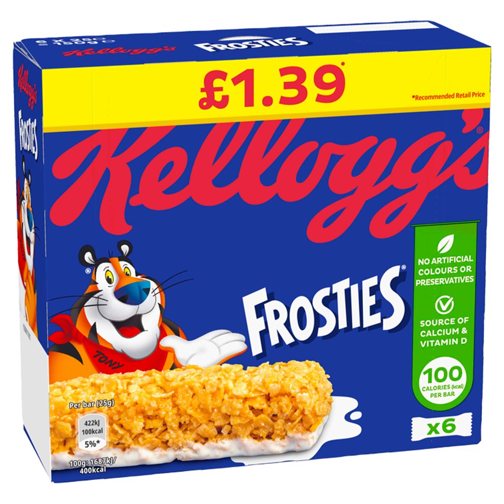 Kellogg's Frosties 14 × 6 × 25g - 84 Snack Bars