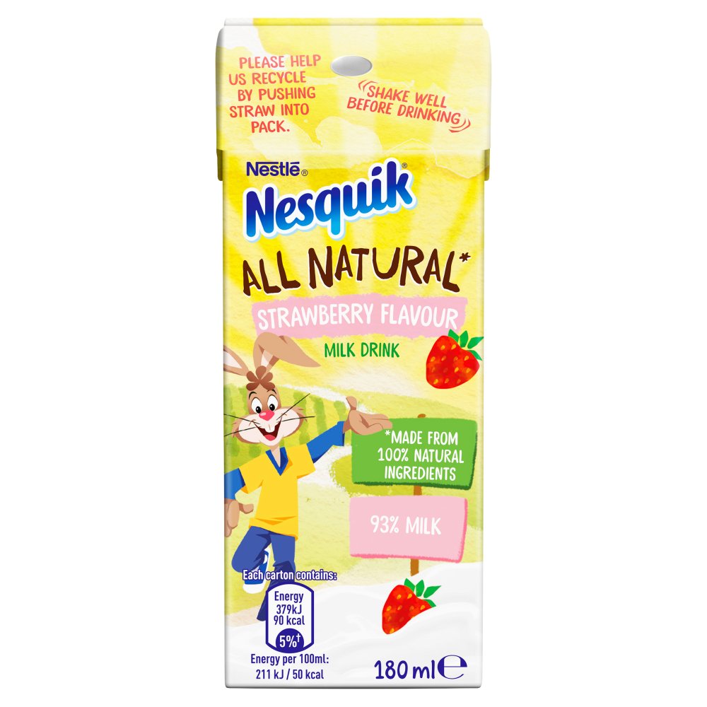 Nesquik Strawberry 10 x 180ml - Milk Shake Drink
