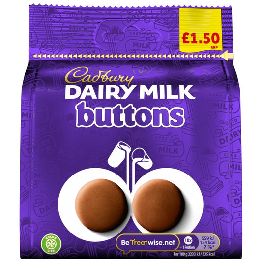 Cadbury Dairy Milk Buttons 10 x 85g - Chocolate