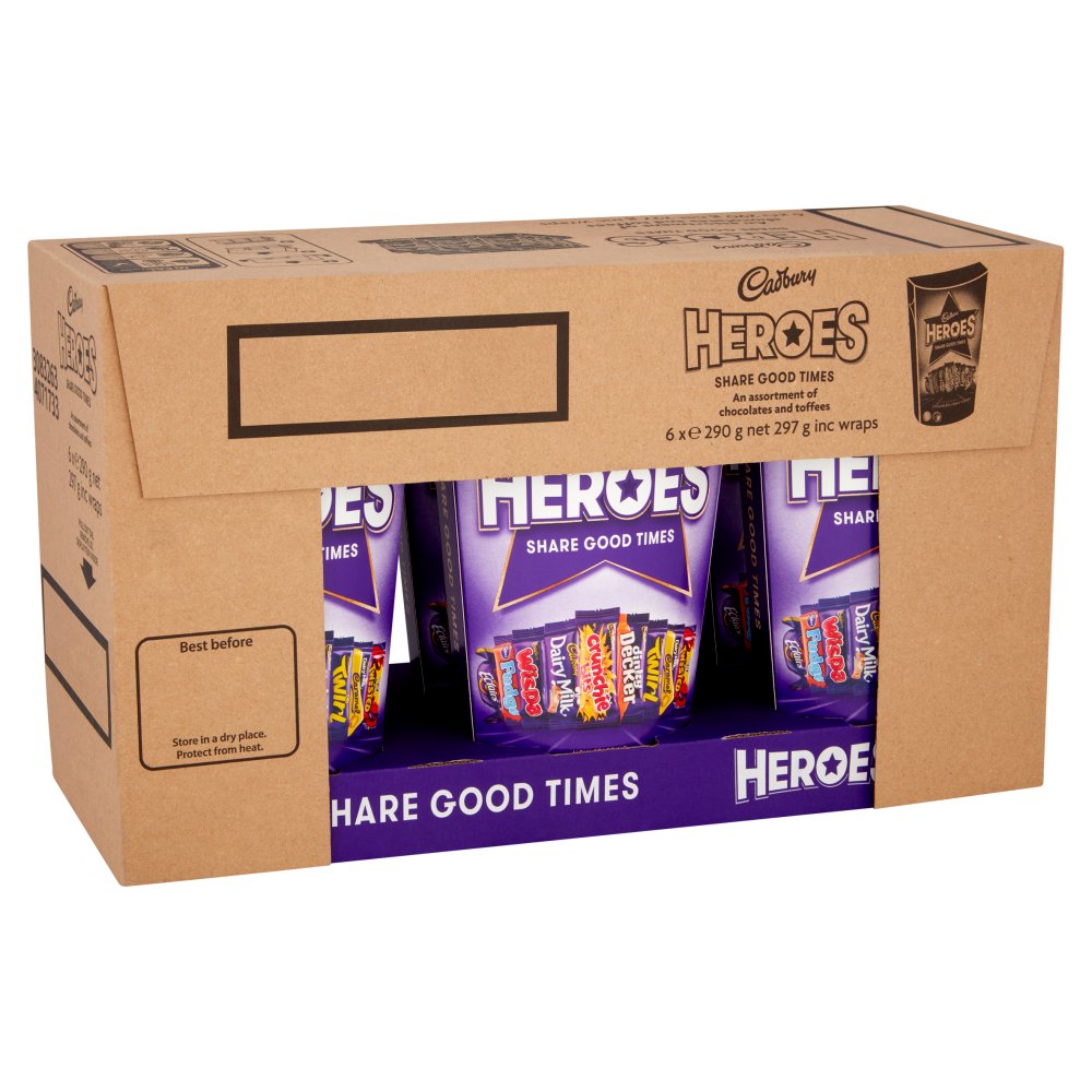 Cadbury Heroes 6 x 290g Box - Chocolate