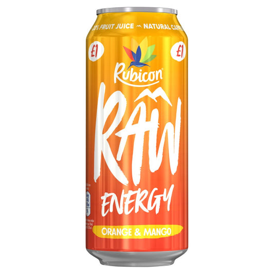 Rubicon Raw Orange & Mango 12 x 500ml - Energy Drink