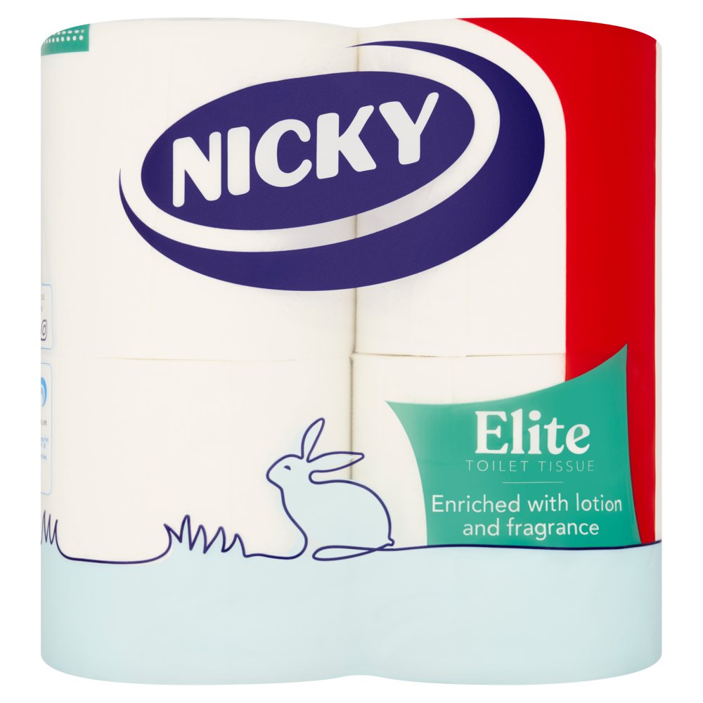 Nicky Elite 40 Toilet Tissue -  4 x 10 Tissue Rolls Pack