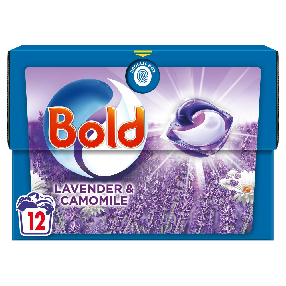 Bold Lavender &amp; Camomile Washing Capsules 48 Pods - 12s × 4 Detergent