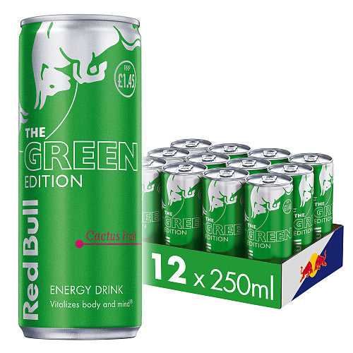 Red Bull Cactus Fruit 12 x 250ml - Green Edition Energy Drink