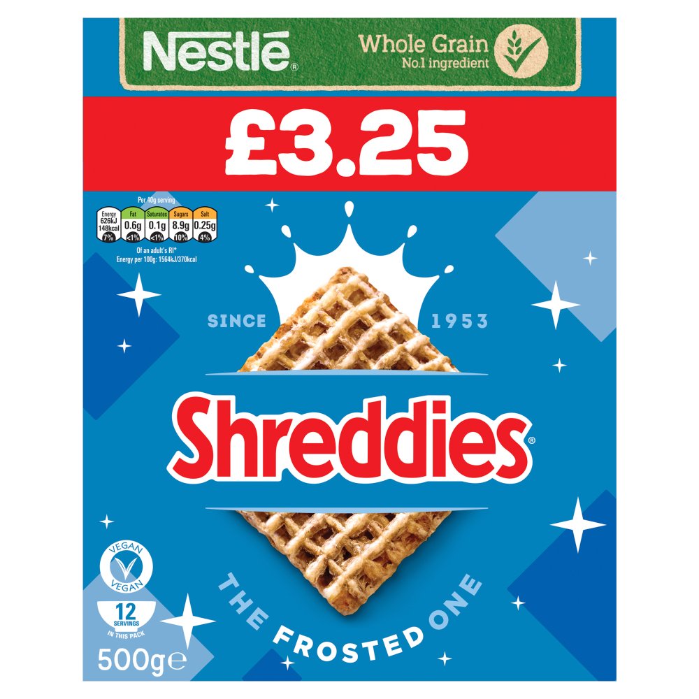 Shreddies The Frosted One 6 x 500g - Cereal