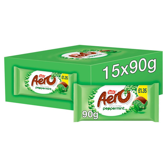 Aero Peppermint 15 × 90g - Chocolate Bars