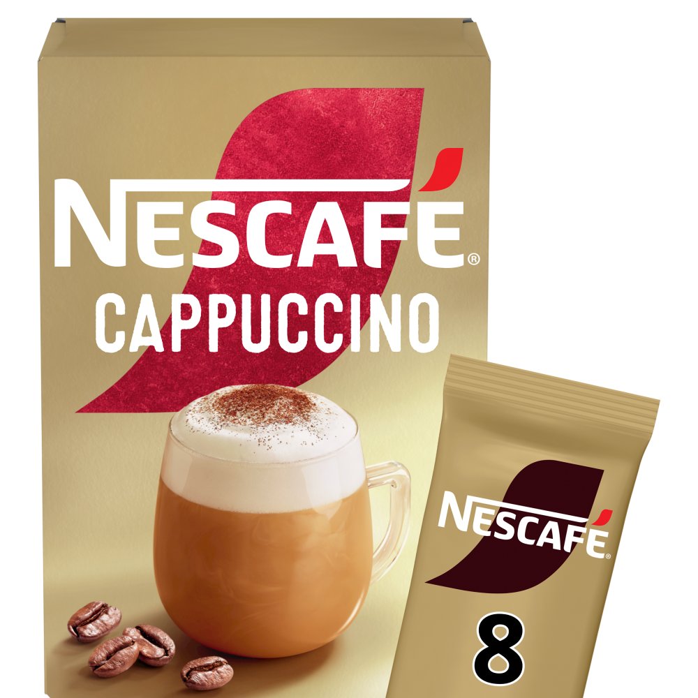 Nescafe Cappuccino Instant Coffee 8 x 15.5g Sachets