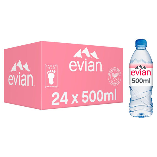 Evian Still Natural Mineral Water 24 x 50ml
