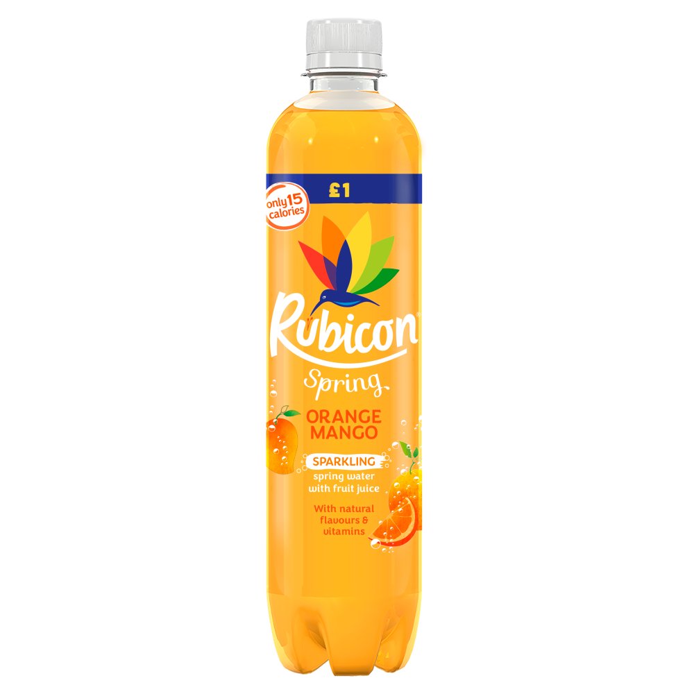 Rubicon Sparkling Spring Water with Fruit Juice 12x500ml