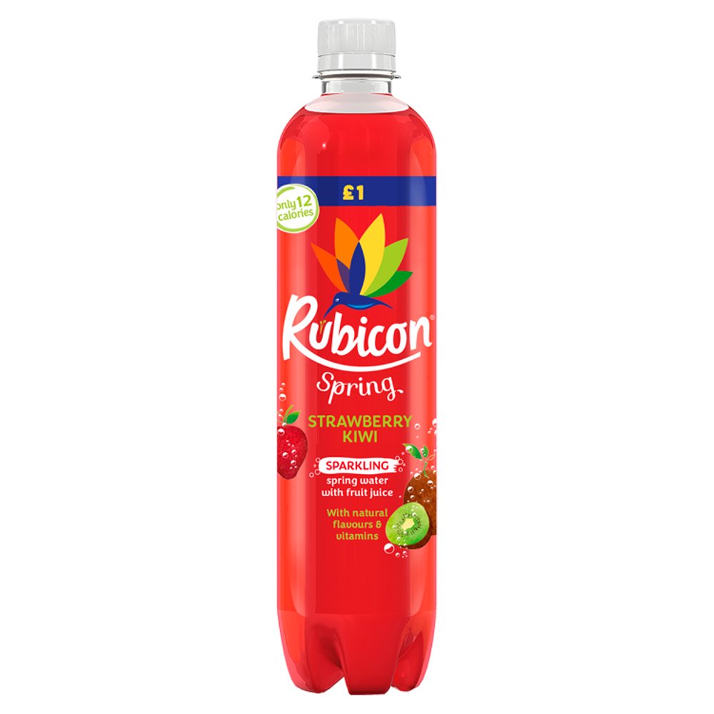 Rubicon Sparkling Spring Water with Fruit Juice 12x500ml