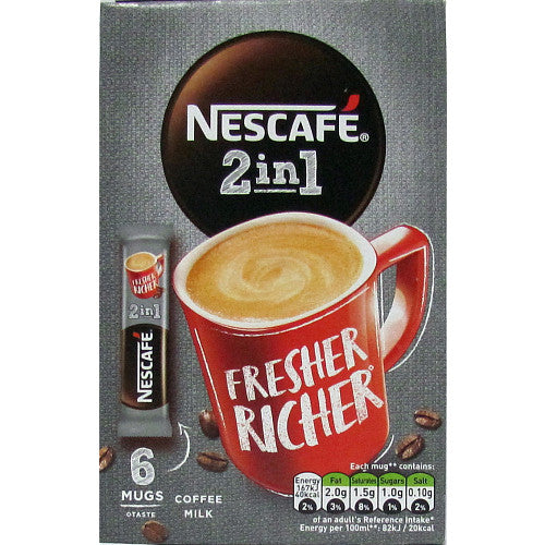 Nescafe 2in1 Orginal - 6 x 10g - Instant Coffee