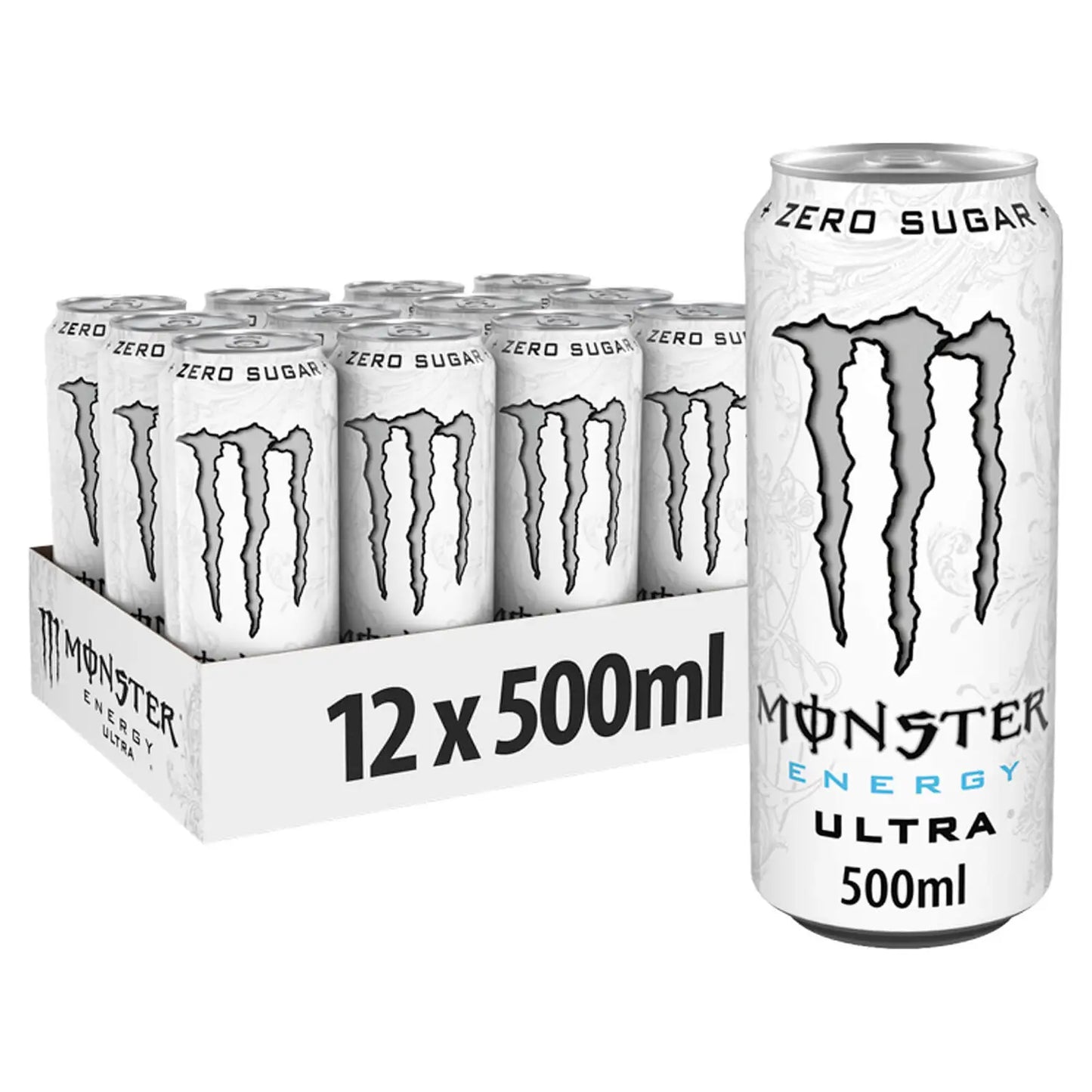 Monster Ultra Energy Drink 12 x 500ml - Zero Sugar