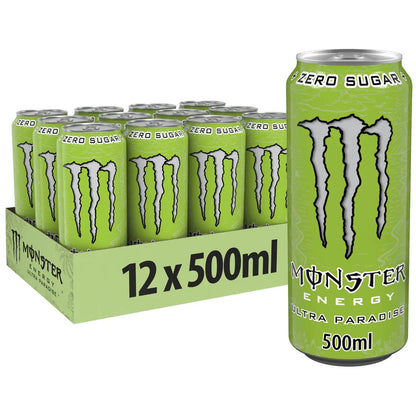 Monster Ultra Paradise Zero Sugar 12 x 500ml Energy Drink