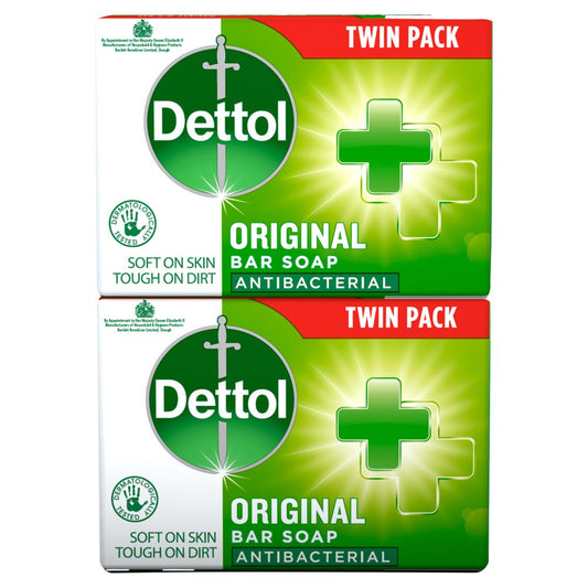 Dettol Antibacterial Original Bar Soap 12 x 100g - Twin Pack