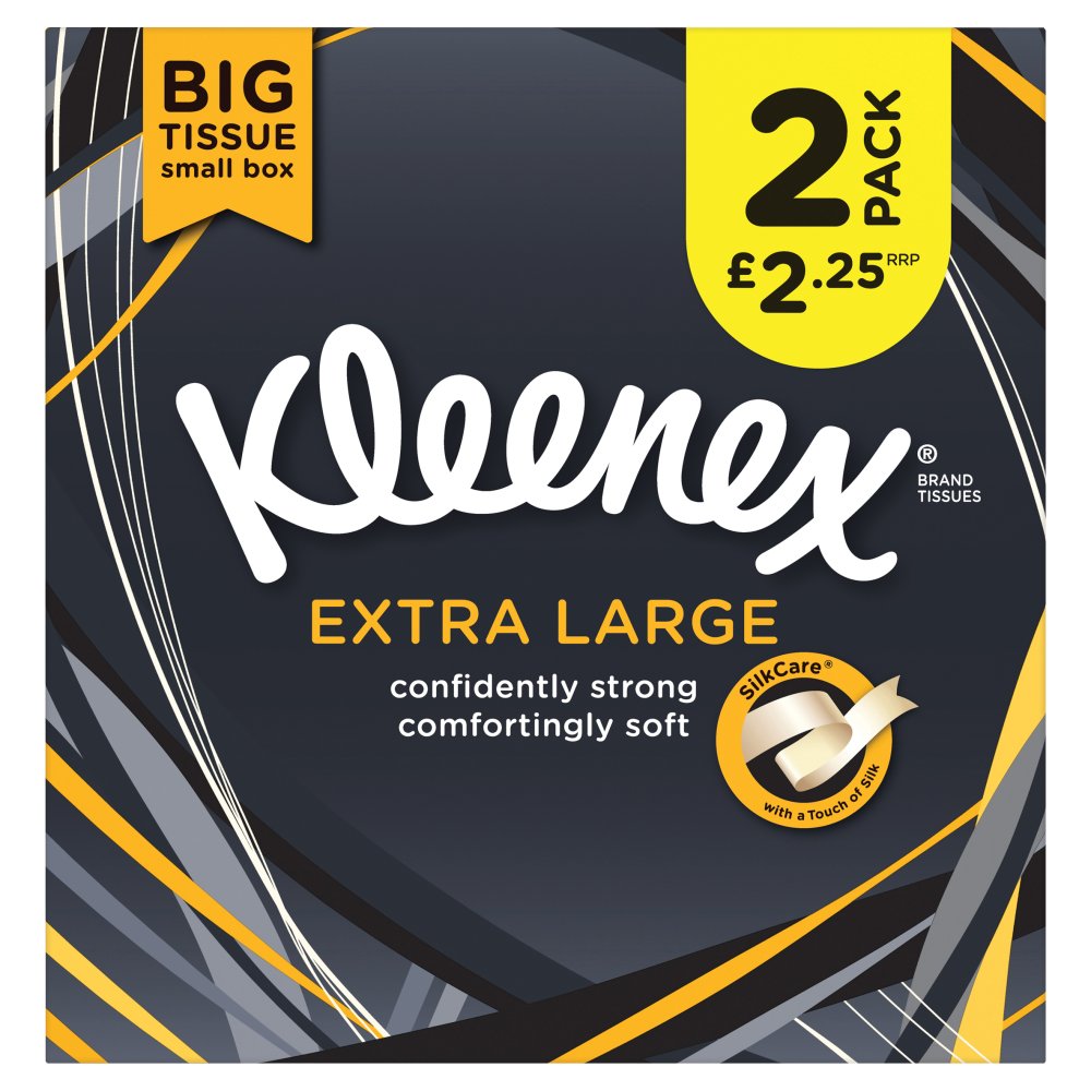Kleenex Extra Large 12 Tissues Boxes -  6 x 2 Tissue Box