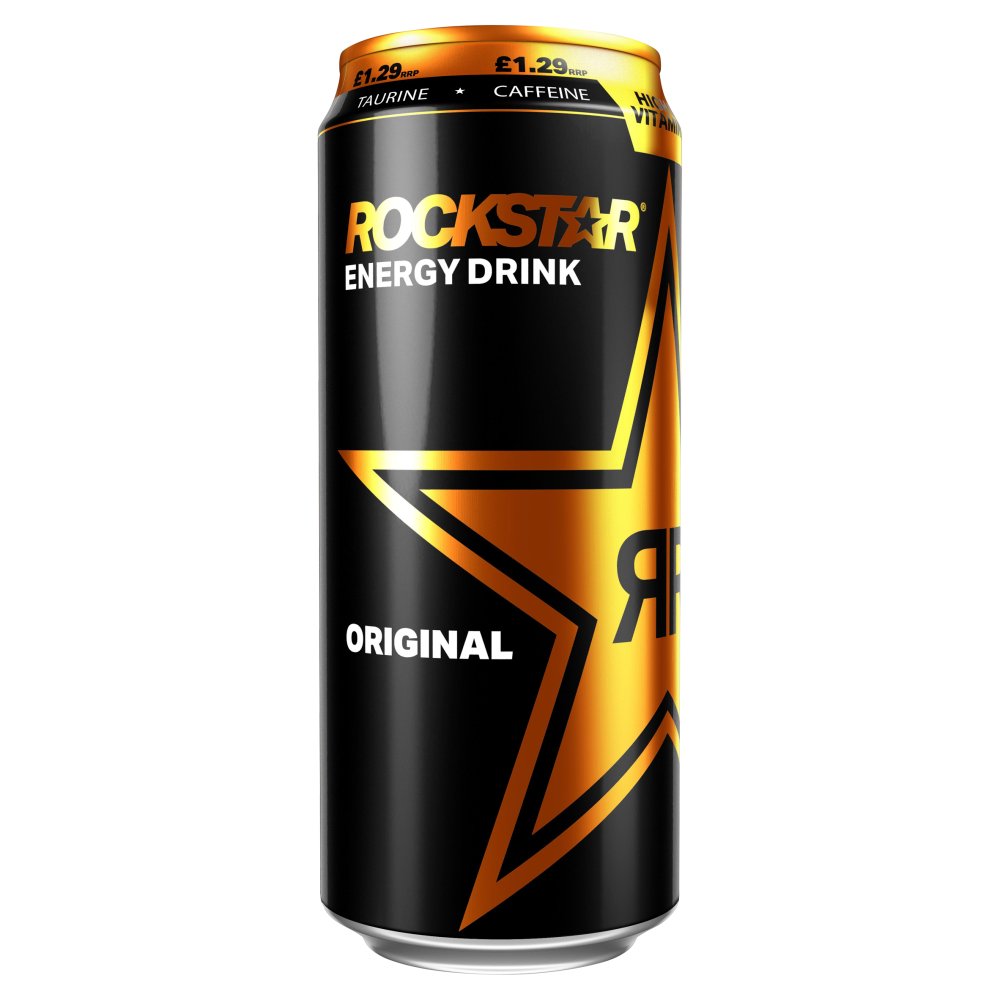 Rockstar Caffine Original  12 x 500ml - Energy Drink