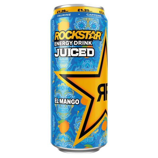 Rockstar Mango with Real Fruit 12 x 500ml Energy Drink