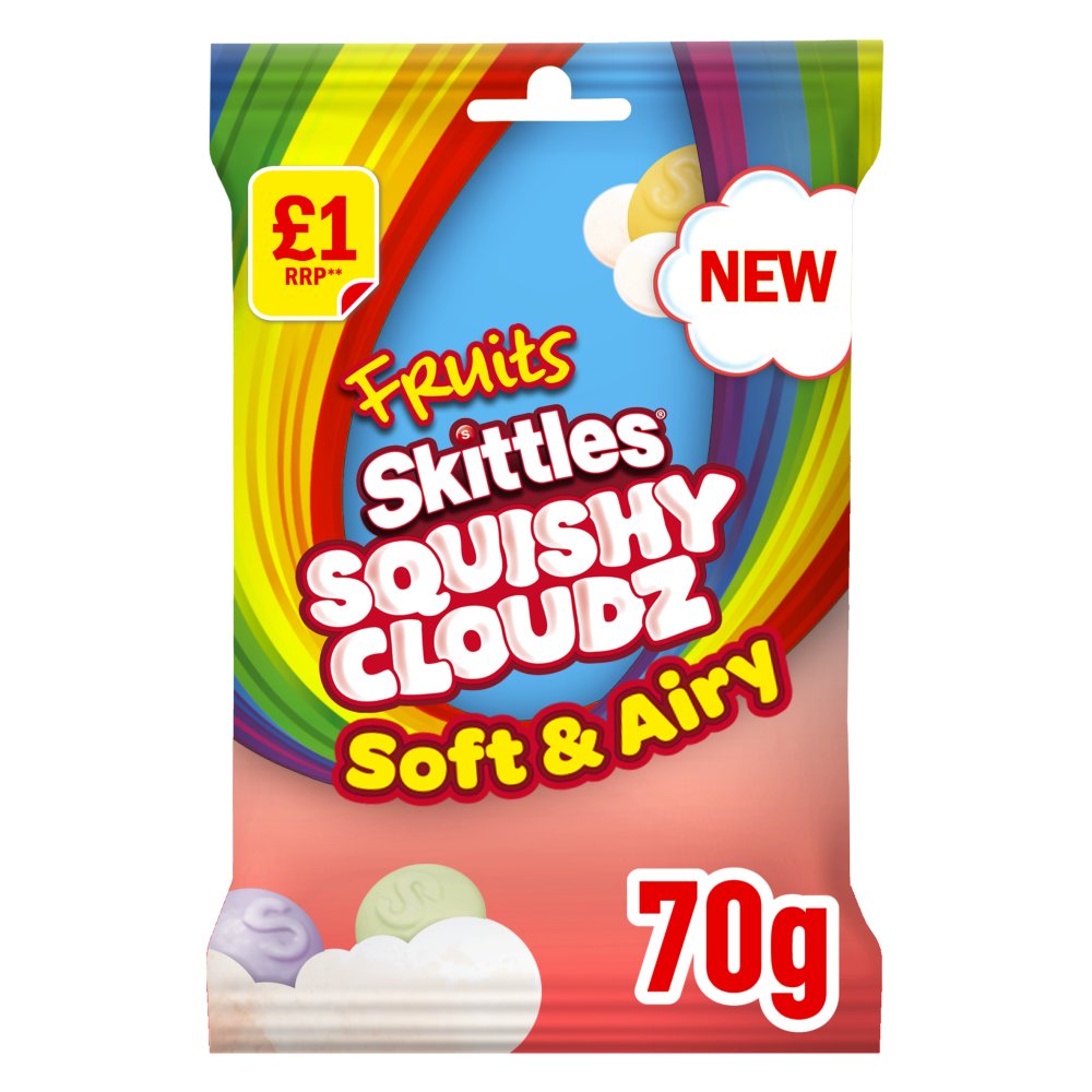 Skittles 14 ×70g -  Soft & Airy Fruit Chewy Sweets Treat Bags
