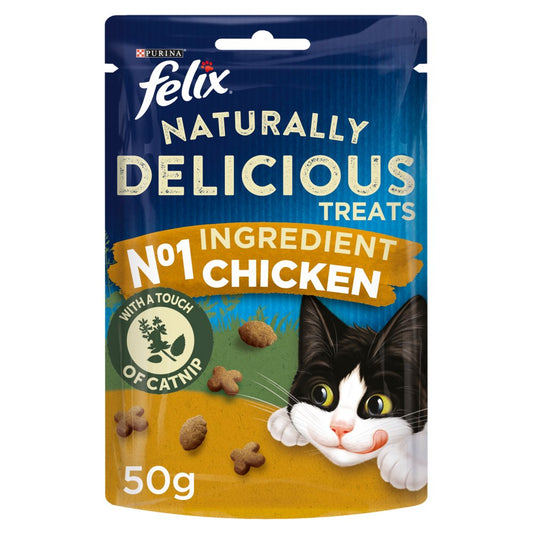 Felix 8 x 50g Naturally Delicious Chicken - Cat Treats