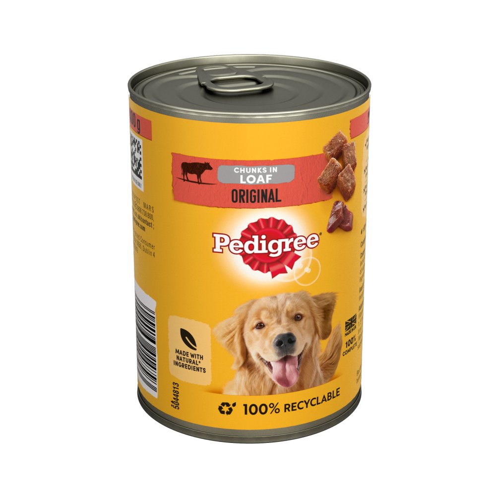 Pedigree Adult 12 x 400g Original in Loaf Tins - Dog Wet Food
