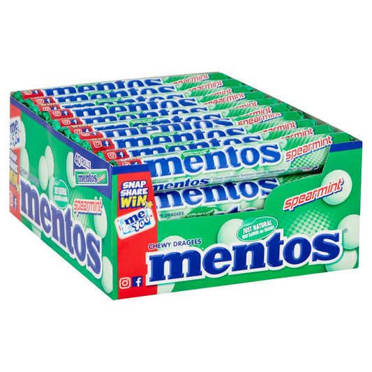 Mentos Spearmint 40 × 38g Chewy Dragees