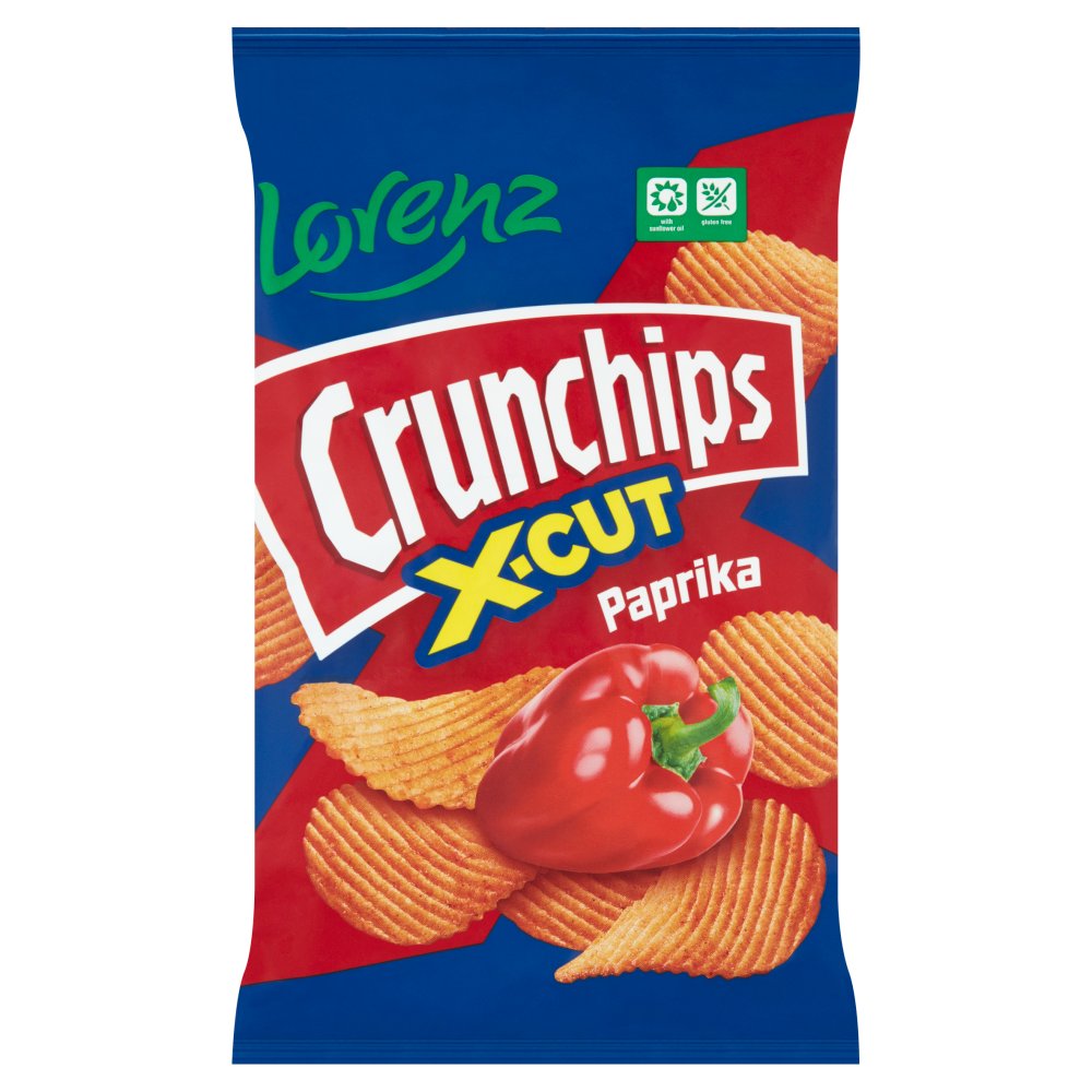 Lorenz Crunchips X-Cut Paprika 12 x 75g