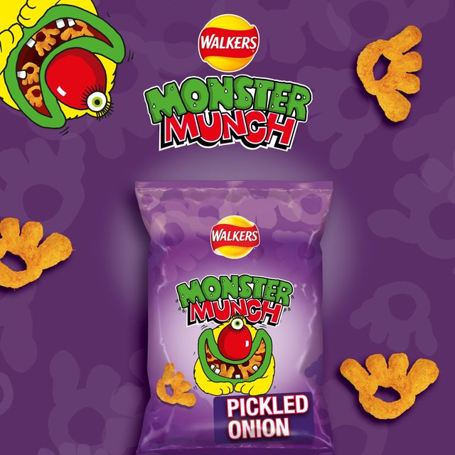 Walkers Monster Munch Pickled Onion 18 x 72g - Snacks Crisps
