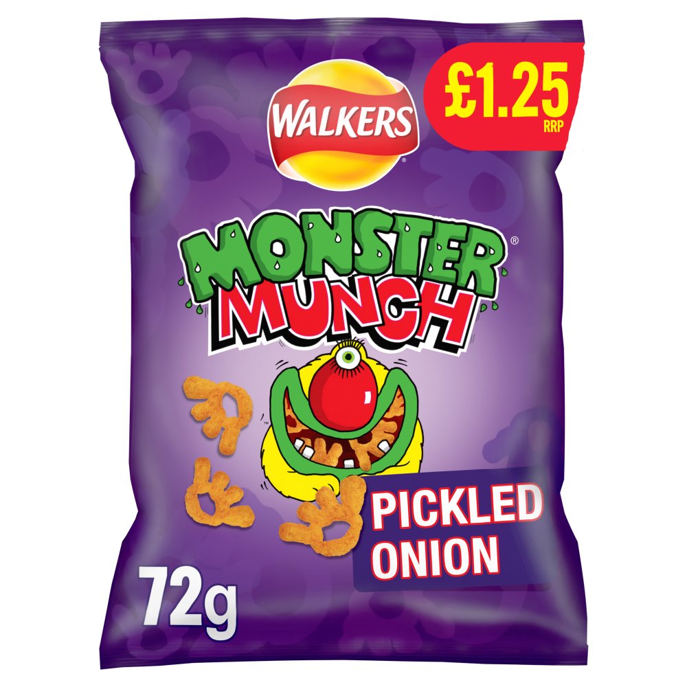 Walkers Monster Munch Pickled Onion 18 x 72g - Snacks Crisps